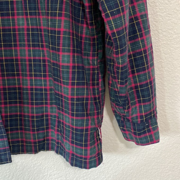 L.L.Bean Plaid Sherpa Lined Button Down Shacket/Shirt Jacket - Picture 6 of 8